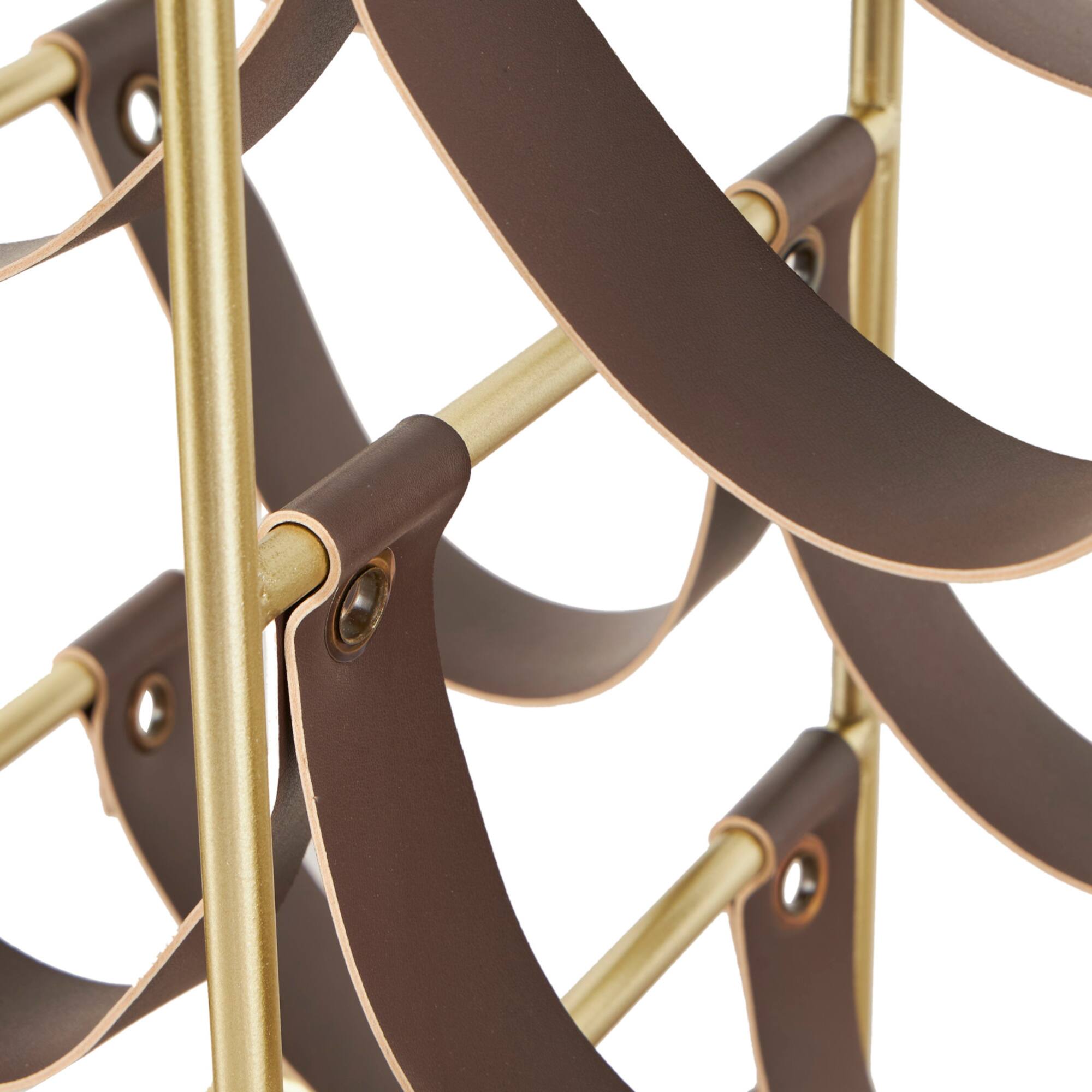 Gold Metal Wine Rack